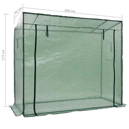 Kweekkas – Kas – Groentekas – Plantenkas – Serre – Walk-in Kasje Groen – Draagbaar Ontwerp – Dubbel Metaal Frame