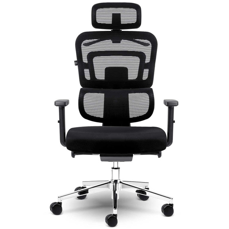 Bureaustoel – Office Chair – Gamingstoel – Bureaukruk – Draaistoel – Ademend Mesh Rugoppervlak – Verstelbare Zithoogte 44-52 cm - Zwart