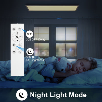 Moderne Dimbare LED Plafondlamp – LED Paneellamp – Plafondverlichting – LED Lamp – Dimbare Lamp – Set van 5 – 100 cm X 25 cm – Instelbare Kleurtemperatuur 3000K-6500K – Memory Functie – Afstandsbediening – Ultra Dun 3 cm – 30 Watt