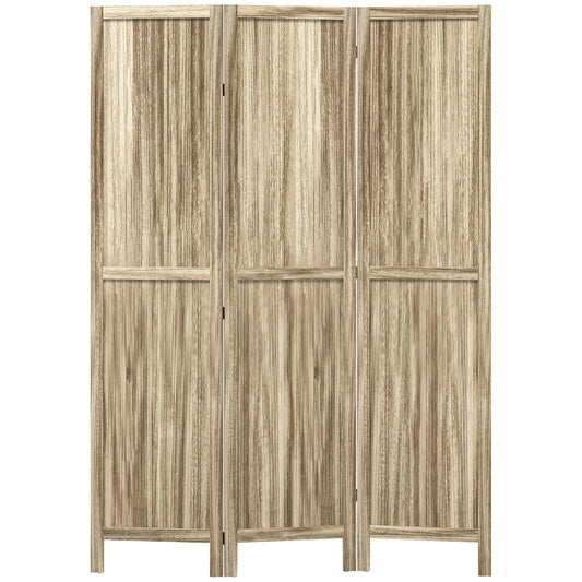 Houten Kamerscherm – Kamerscheiding – Roomdivider – Scherm – Vouwscherm – 3 Panelen – Paulownia Hout – Compact Inklapbaar – 120 x 170 cm