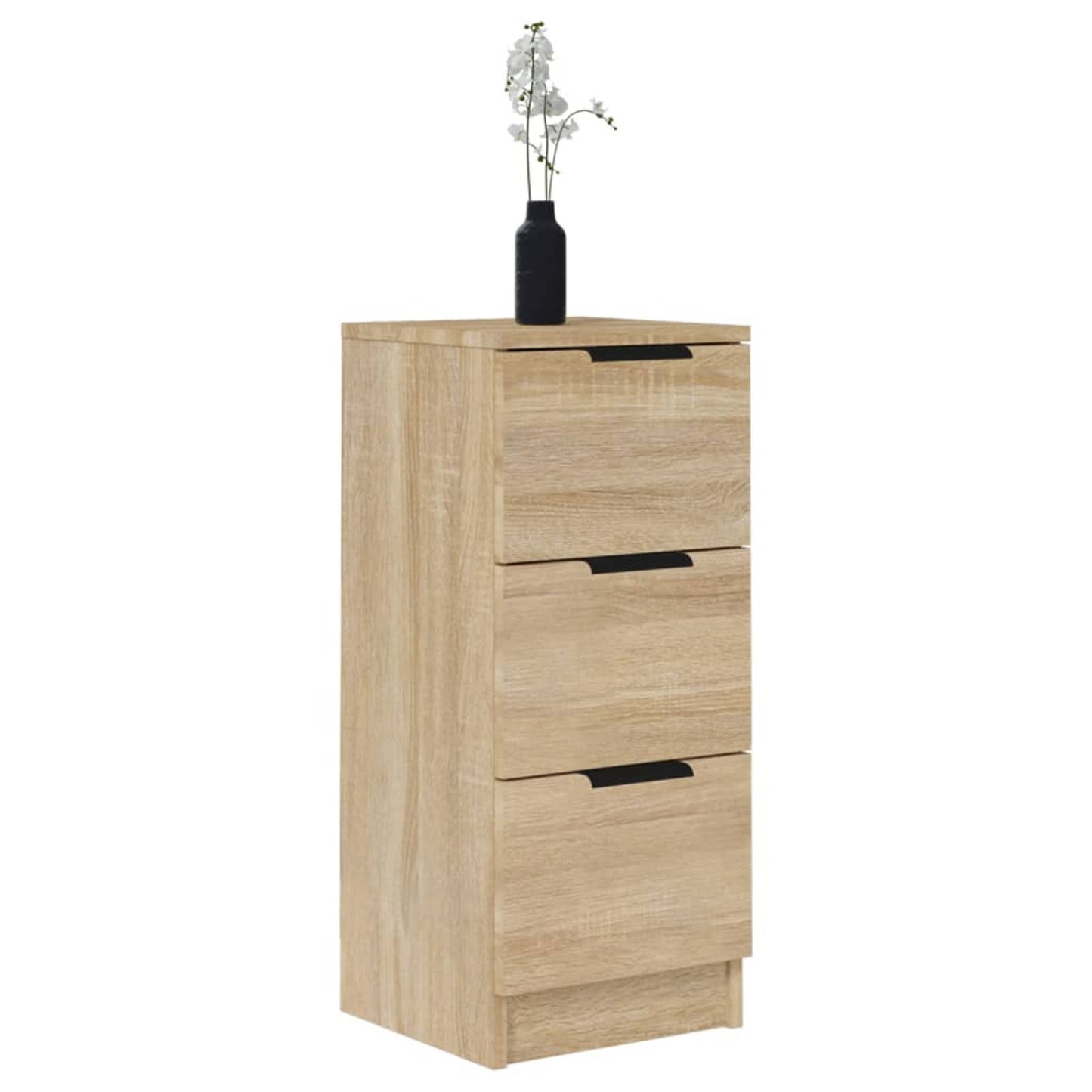 Sideboards 2pcs Sonoma Oak 30x30x70cm Engineered Wood