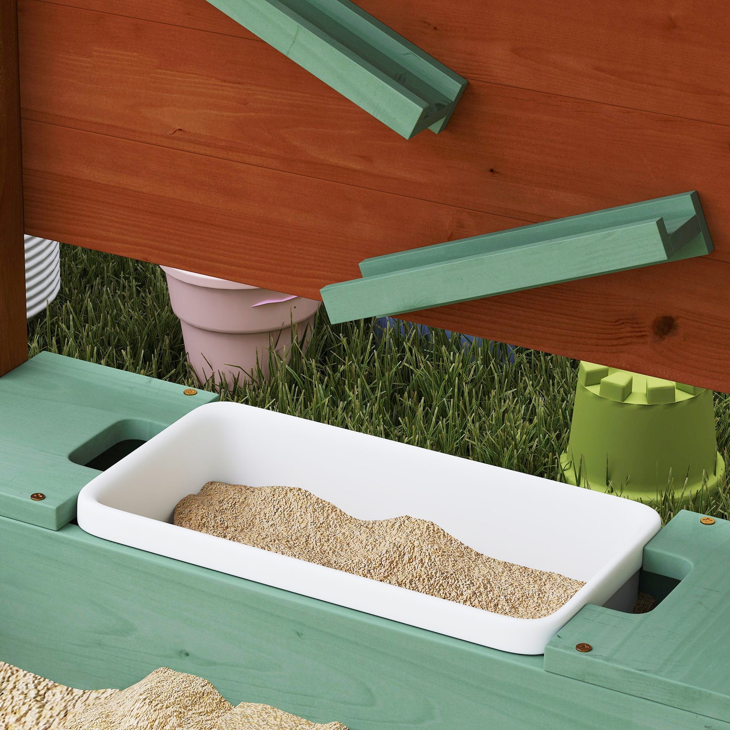 Tuinset Bistro – 3-delige Tuinmeubelset – Rattan Tuinstoelen – Koffietafel Set – Geel – Compact Formaat – Weerbestendig Materiaal