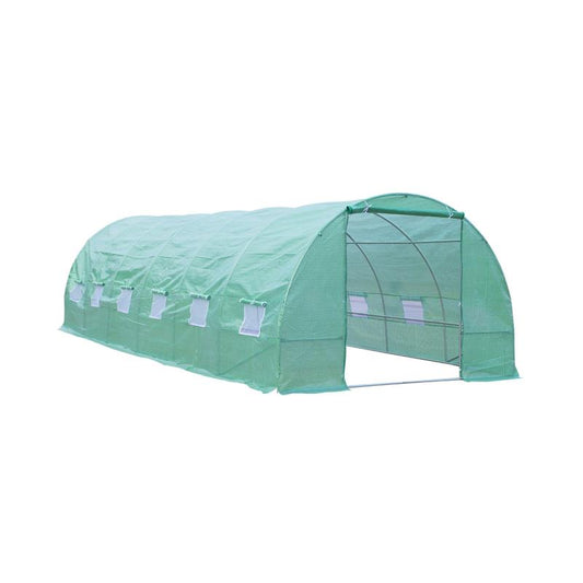 Grote Kweekkas Tunnel – Tuinkas – Serre – Plantenkas – Kweektunnel – Verstelbare Ramen – Duurzaam PE Materiaal – 800x300x200 cm