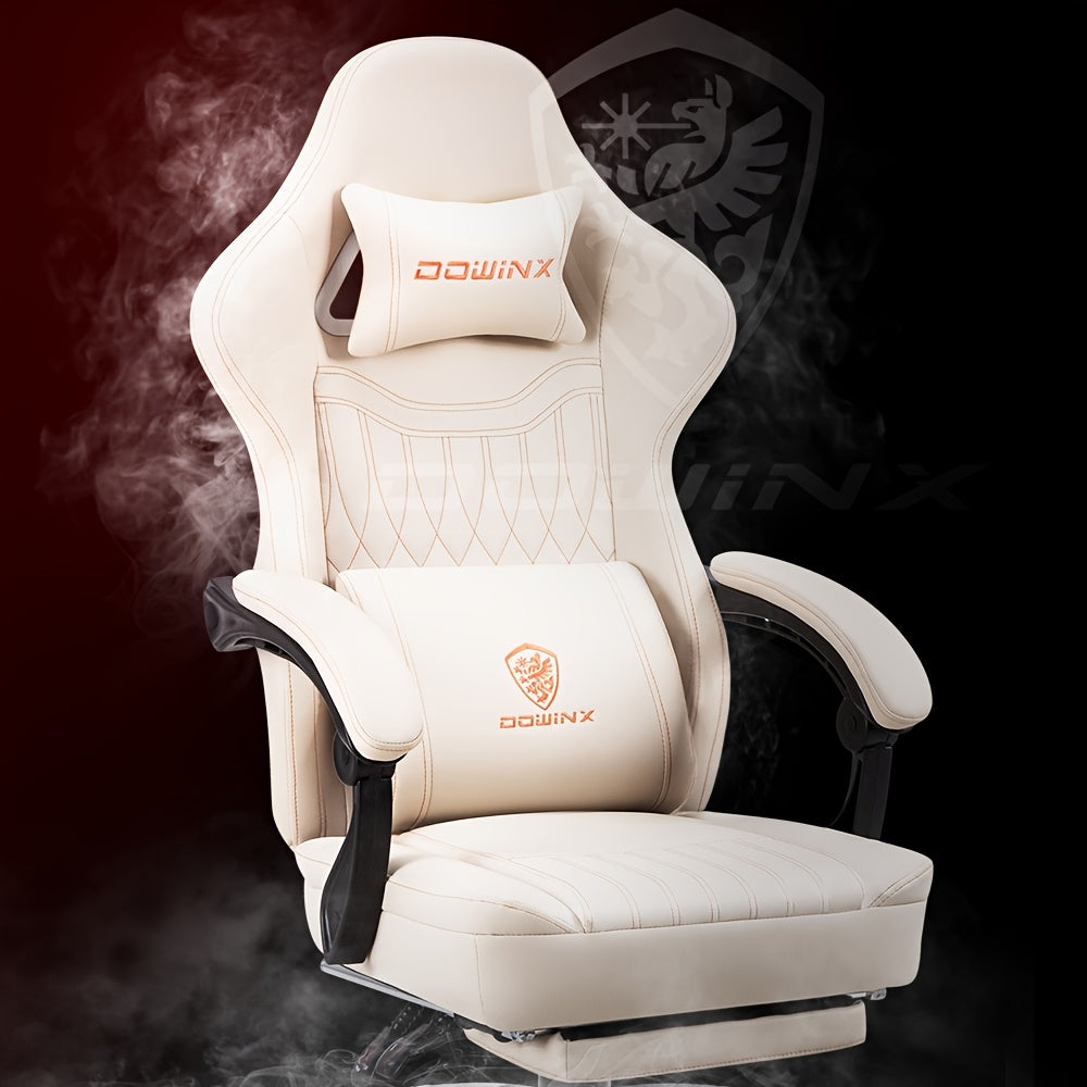 Gamingstoel – Gamestoel – Gaming Chair – Game Stoel – Bureaustoel – Beige – Ergonomisch Met Wing Rugleuning – Met Metalen Frame En Rockfunctie