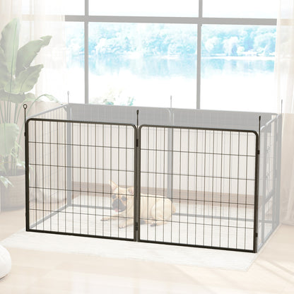 Hondenren Uitbreidingsset – Puppy Playpen – Hekkenpaneel – Dierenren – Speelren – Zwart – Stevig Stalen Panelen – Inklapbaar & Duurzaam