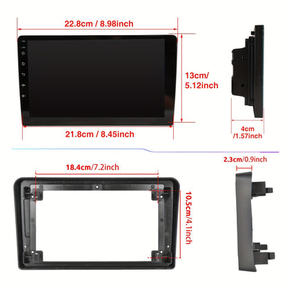 Android 15 Autoradio – Multimedia Speler – Navigatiesysteem – Touchscreen Radio – Carplay Unit – 9 Inch IPS Scherm – CAN Bus Support – Inclusief Microfoon & AHD Achteruitrijcamera