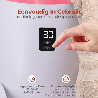 Handdoekenwarmer – Elektrische Handdoekenverwarmer – Handdoekdroger – Handdoekradiator – Warme Handdoeken – Roze Kleur – Timer Met Geurfunctie – Automatische Uitschakeling