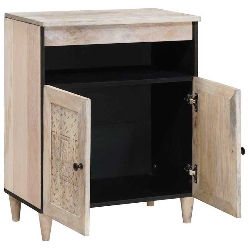 Dressoir Wit 33.5 x 60 x 75cm This modern sideboard is your storage solution, perfectly fitting into modern living spaces. with its minimalist look, if you appreciate clean lines, this sideboard is the ideal choice.,  Clean L