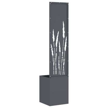 Bloembak – Plantenbak – Bloempot – Tuinbak – Balkonbak – Anthracite – 32x140 cm – Koudgewalst Staal – Weerbestendig