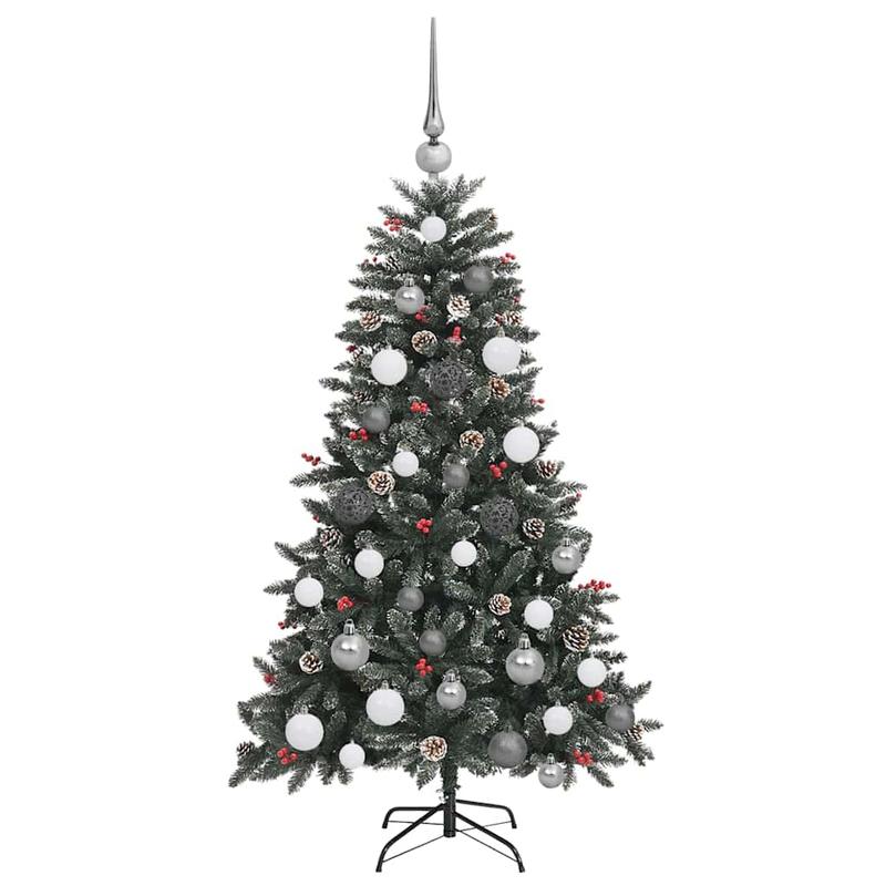 Kerstboom – Kunstkerstboom – Nepkerstboom – Dennenboom – Kerstversiering – Groen PVC – 120 cm – Inclusief Standaard