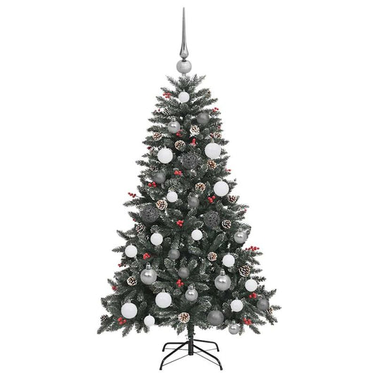 Kerstboom – Kunstkerstboom – Nepkerstboom – Dennenboom – Kerstversiering – Groen PVC – 120 cm – Inclusief Standaard