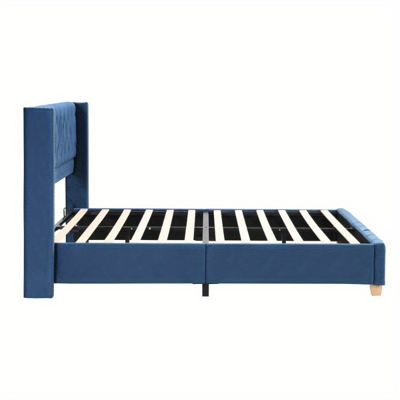 Bedframe – Bedombouw – Bedkast – Houten Frame – Vintage Bed – 180x200 cm – Vijf Opbergladen – Stevig Massief Hout