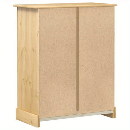 Ladekast – Ladekastje – Opbergkast – Kastje – Ladenkast – Massief Grenenhout – Bruine Afwerking – Ruime Opbergruimte 92x48x114 cm