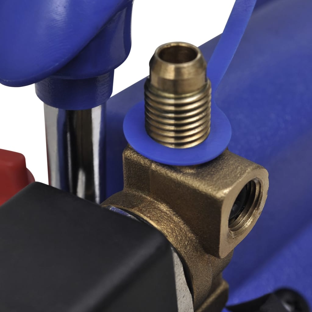 Vacuümpomp – Manometerset – Koelsysteem Vacuümpomp – Airco Vacuümpomp – 1-Traps – Aluminium Behuizing – 4-Wegs Manometerset