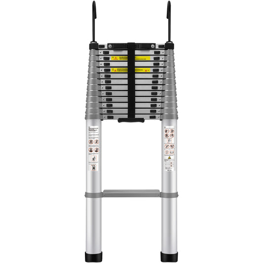 Uitschuifbare Ladder – Telescopische Ladder – Opvouwbare Ladder – Inschuifbare Ladder – Aluminium Ladder – Max 181 kg Draagkracht – Compact & Lichtgewicht