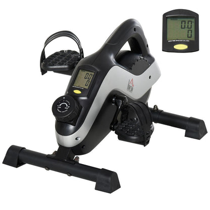 Mini Home Gym Pedal Trainer with Anti-Slip Mat & Adjustable Resistance - Heavy-Duty Iron Construction, Sturdy Base & Non-Slip Flooring - Compact Space-Saving for leg Trainer, Arm/Full-Body Workout Equipment - Ideal for Home G