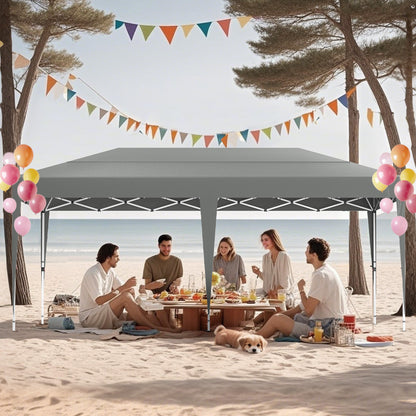 Partytent – Tuinpaviljoen – Feesttent – Paviljoen – Tent – Opvouwbaar – Waterdicht – 6x6 Meter – Gepoedercoat Stalen Frame