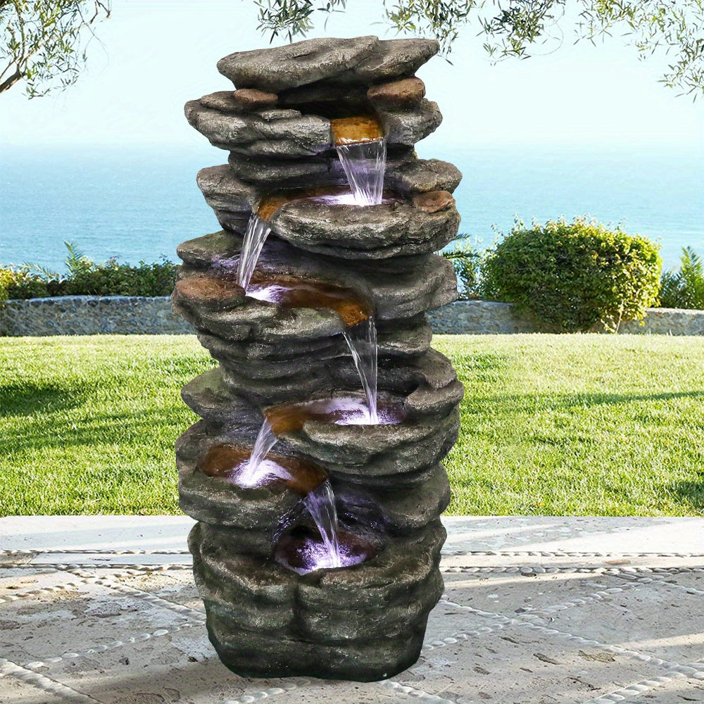 Waterornament – Tuinfontein – Buitenfontein – Fontein – Tuindecoratie – 101 cm Hoog – Duurzaam Resin – Zonder Elektriciteit