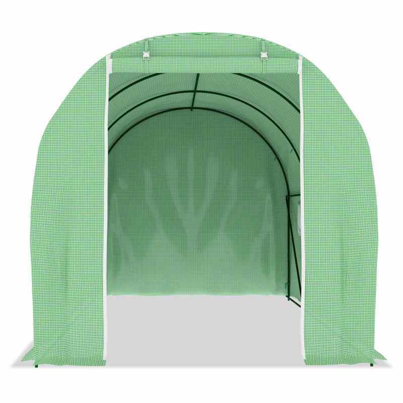 Kas – Tuinkas – Broeikas – Kweekkas – Serre – Hoogwaardige Constructie – Ruime Afmetingen 4,5x2x2 m – Groen
