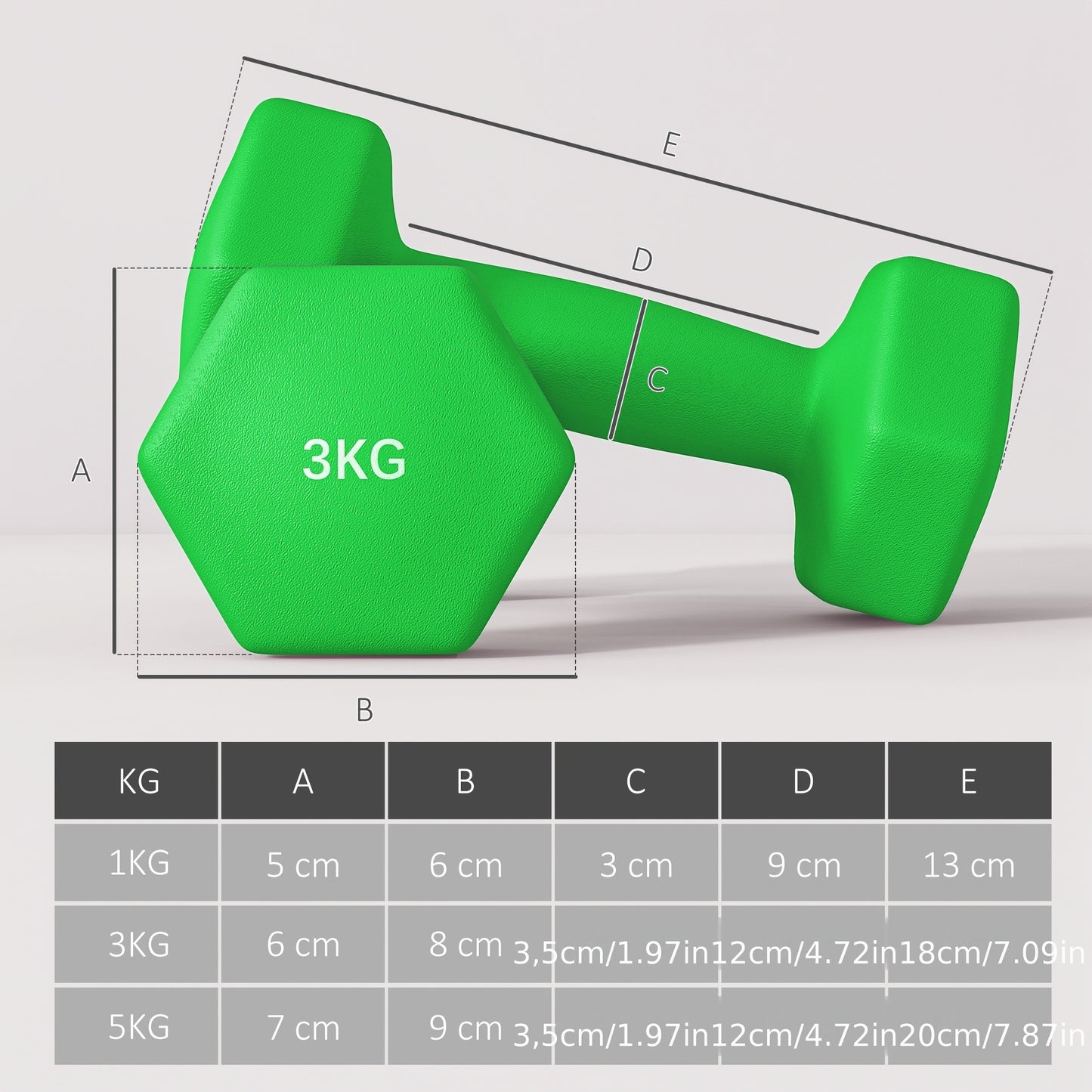 Halterset – Dumbbellset – Dumbbells – Gewichten – Fitnessset – 6-delig – Stevige Metalen Constructie – Inclusief Opbergrek