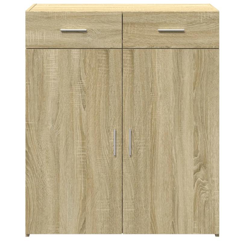 Dressoir – Sideboard – Kasten – Bergmeubel – Opbergmeubel – Sonoma Eiken Bruin – Modern Design – Met Slot – Vloerbevestiging – MDF Hout