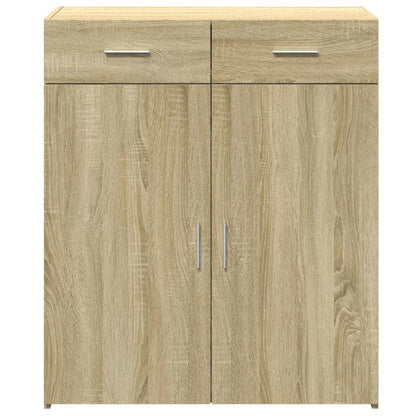 Dressoir – Sideboard – Kasten – Bergmeubel – Opbergmeubel – Sonoma Eiken Bruin – Modern Design – Met Slot – Vloerbevestiging – MDF Hout