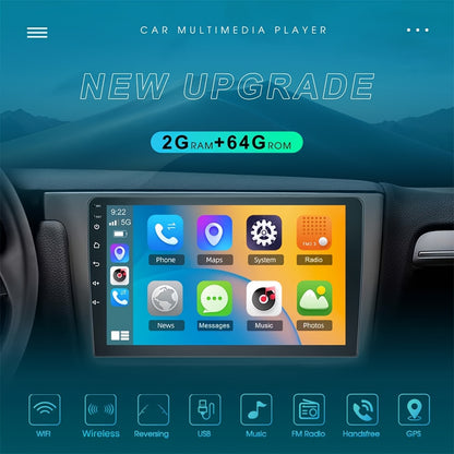 10 Inch Android Carplayer – Multimedia Autoradio – Touchscreen Navigatiesysteem – Draadloze Carplay – AHD Achteruitrijcamera – 2GB RAM + 64GB Opslag – HiFi FM RDS Radio