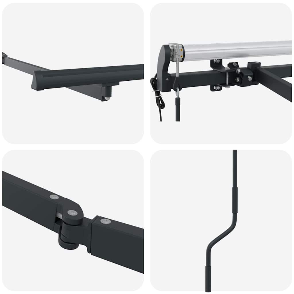 Zonnescherm – Zonwering – Buitenluifel – Pergola – Schaduwdoek – Metalen Frame – Inklapbaar 2,5x2 m – Duurzaam & Weerbestendig