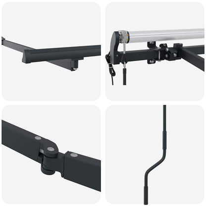 Zonnescherm – Zonwering – Buitenluifel – Pergola – Schaduwdoek – Metalen Frame – Inklapbaar 2,5x2 m – Duurzaam & Weerbestendig