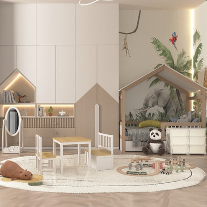6-laags Opbergkast – Speelgoedkast – Ladenkast – Kinderkamer Opberger – Schuifladenkast – Ruimtebesparend – Duurzaam Kunststof