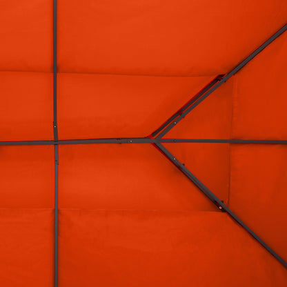Vervangend Dak Tuinpaviljoen – Paviljoendak – Overkapping Dak – Polyester Dak – Koffiekleur – 3x4 Meter – Waterbestendig – Eenvoudige Installatie