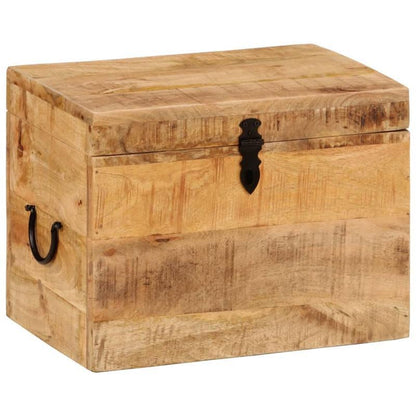 Opbergdoos Hout – Opbergbox – Opbergkist – Organizer – Opbergbak – Massief Mangohout Brun – Compact Formaat 39x28x31 cm – Duurzame Natuurlijke Waxafwerking