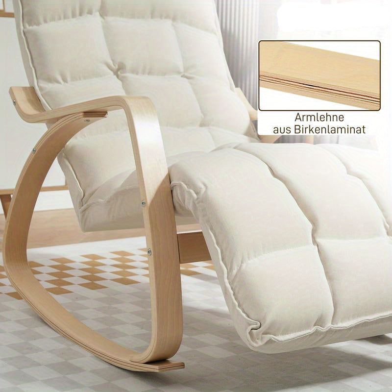 Schommelstoel – Relaxstoel – Fauteuil – Loungestoel – Voedingsstoel – Ergonomisch Ontwerp – Stevig Metalen Frame