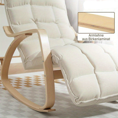 Schommelstoel – Relaxstoel – Fauteuil – Loungestoel – Voedingsstoel – Ergonomisch Ontwerp – Stevig Metalen Frame