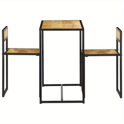 Eettafelset – Eetkamerset – Eethoek – Keukentafelset – Stoelenset – Massief Hout – Rustieke Vintage Stijl – Compact – Duurzaam