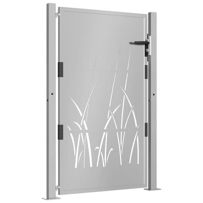 Tuinafscheiding – Tuinscherm – Schutting – Buitenmuur – Cortenstaal Bruin – Graspatroon – 105x155 cm – Weerbestendig