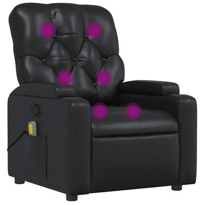 Verstelbare Relaxstoel – Fauteuil – Relaxfauteuil – Zitstoel – Kunstleer – Verstelbare Rugleuning Tot 135 Graden – Bekerhouders & Zijzak