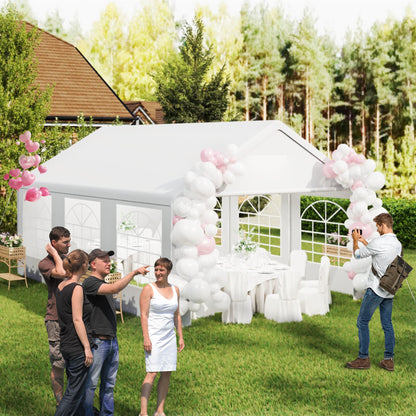 Party Tent Garden Pavilion Foldable Tent Camping Tent with Side Panels and Windows for Party, Market Stall, and Outdoor Camping (4x6m/4x8m), Tent For Camping, Tents, Beach Tent, Backyard Pavilion, Garden Canopy, Window Tent,