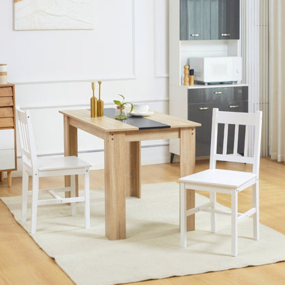 Eetkamerstoel – Stoel – Kuipstoel – Keukenstoel – Tafelstoel – Set van 2 – Modern Wit – Minimalistisch A-Frame Design – Eenvoudige Montage