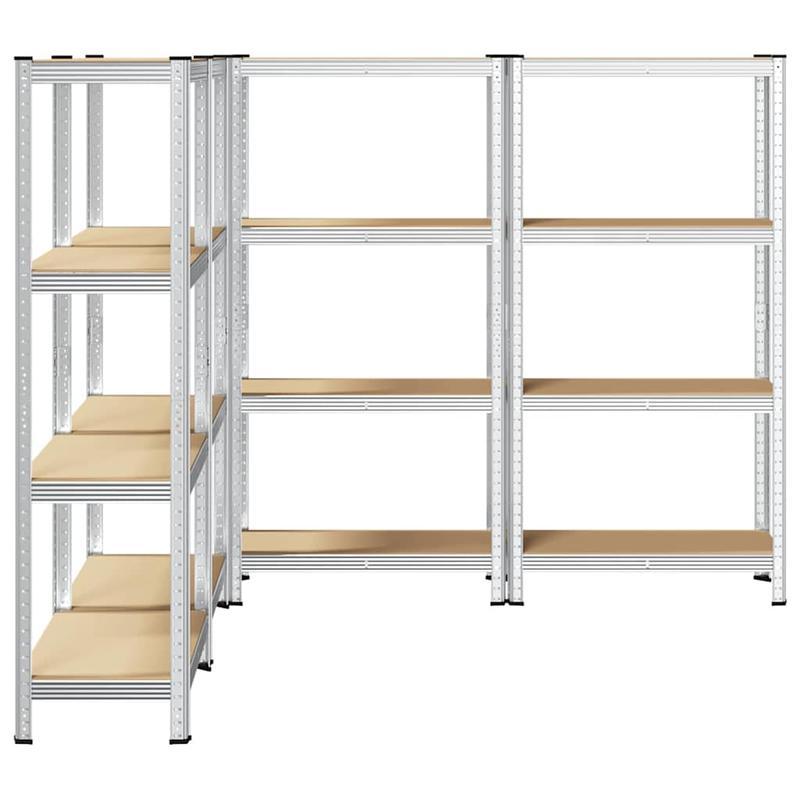 4-Laags Opbergrek – Opbergrek – Stellingkast – Opbergkast – Rek Metalen Frame – Stevig Staal En Hout – Compact Ontwerp
