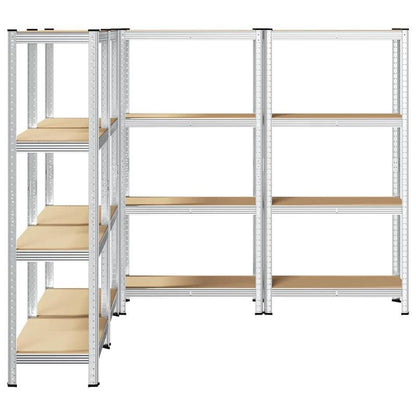 4-Laags Opbergrek – Opbergrek – Stellingkast – Opbergkast – Rek Metalen Frame – Stevig Staal En Hout – Compact Ontwerp