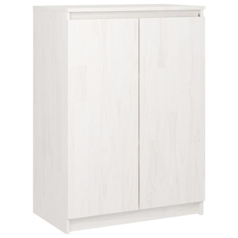 Set van 3 Witte Side Cabinets – Opbergkastjes – Display Cabinets – Kastjes – Multi-Pack Kastjes – Massief Grenenhout – Ruimtebesparend Ontwerp – Modern Strak Design