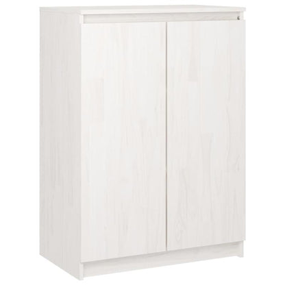 Set van 3 Witte Side Cabinets – Opbergkastjes – Display Cabinets – Kastjes – Multi-Pack Kastjes – Massief Grenenhout – Ruimtebesparend Ontwerp – Modern Strak Design