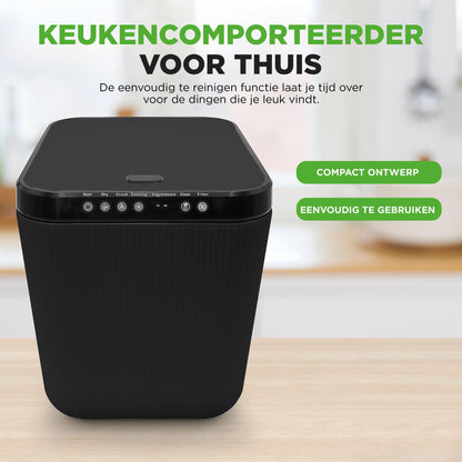 Keukencompostmachine – Compostbak – Composteerder – Afvalvermaler – Compostcontainer – Compact 3 Liter – Geurfilter en Elektriciteitsvrij