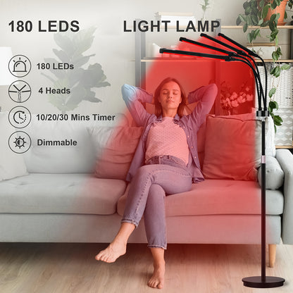 Led Gezichtsmasker – Huidverjongingsapparaat – Lichttherapie Masker – Collageen Masker – Rood Licht Therapie – 180 LED Lampjes – 3 Golflengtes – Timerfunctie 10-30 Minuten – 5 Helderheidsniveaus