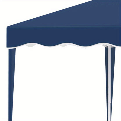 Partytent 3x3m – Feesttent – Buiten Tent – Tuin Tent – Evenemententent – Blauw – Verstelbare Hoogte – Stalen Frame & UV-Beschermende Oxford Stof