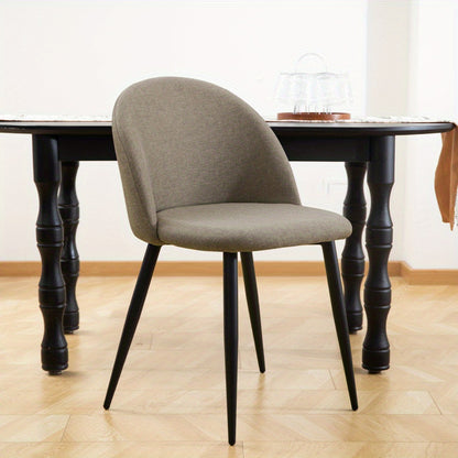 Eetkamerstoelen – Stoelen – Zitmeubilair – Kantoorstoelen – Designstoelen – Ergonomisch Linnen – Gepoedercoat Metaal