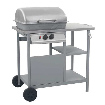 Barbecue – Buitenkeuken – Grill – Braadrooster – Gasbarbecue – Roestvrij Staal – 49x33 cm Grilloppervlak – 5,5 kW Gasvermogen