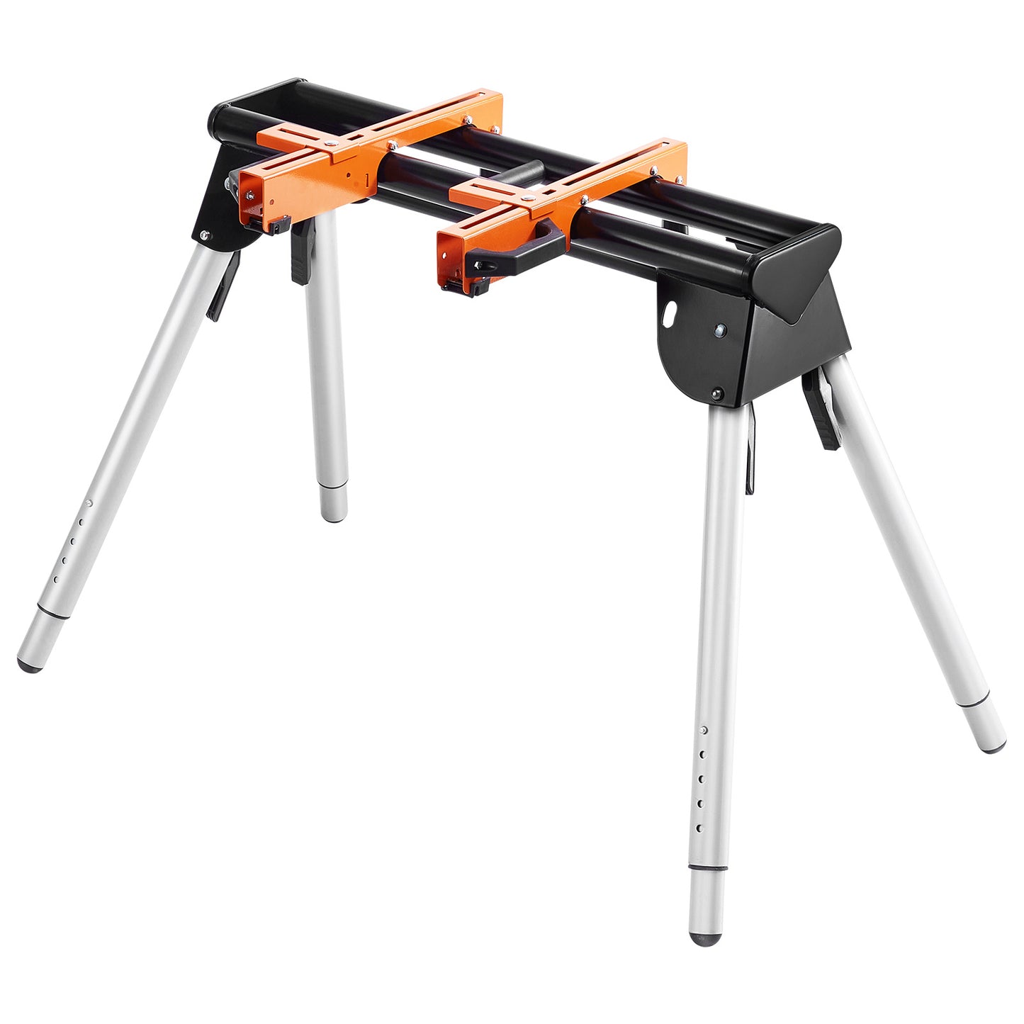 Afkortzaagstandaard – Zaagstandaard – Verstekzaagstandaard – Zaagtafel – Werkbank – Verstelbare Hoogte 74-84 cm – Stalen Frame 150 kg Draagvermogen