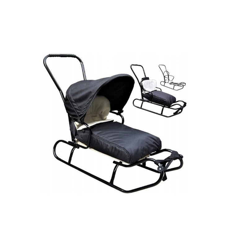 Slee – Rodel – Winter slee – Kinderslee – Lig slee – 5-in-1 Multifunctioneel Design – Stevig Stalen Frame & Waterafstotende Kap